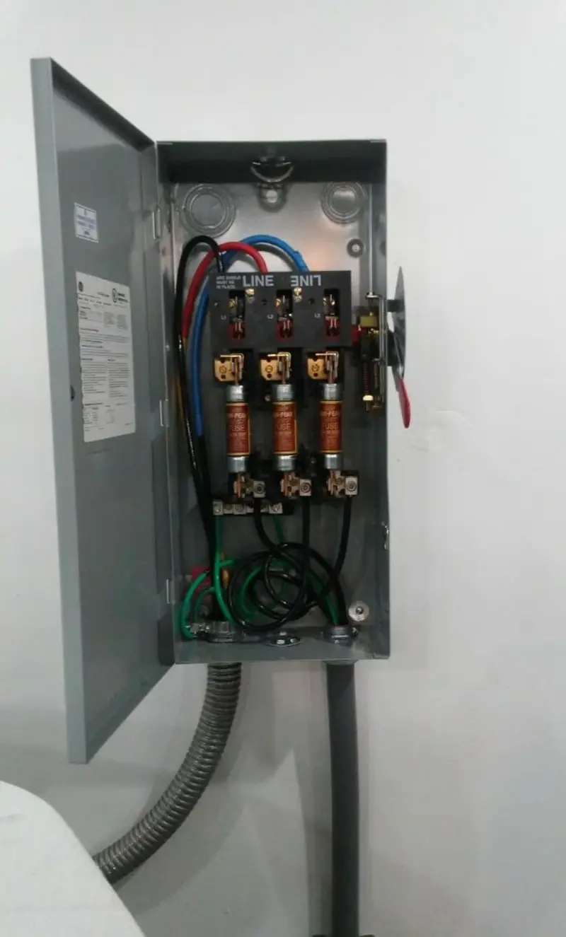 Three-phase disconnect switch installed for Electrical Wiring & Rewiring in Deerfield
